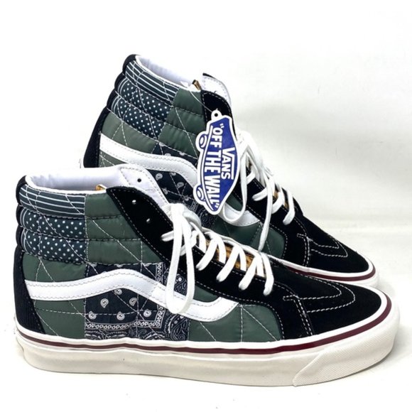 VANS Sk8-Hi 38 DX PW Sneaker Anaheim Canvas Suede Black Multi Men VN0A54FB9GU - Picture 1 of 8